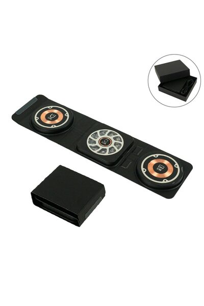 MAXPRINT 3-in-1 Foldable Wireless Charger for Mobile, iWatch and Earbuds