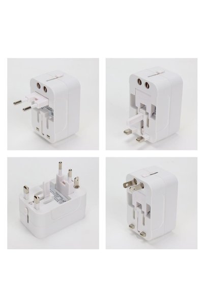 MAXPRINT Fast Charging Universal Travel Adaptors 20W, White