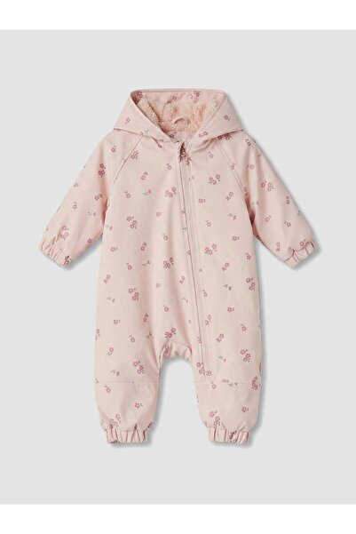 LC Waikiki Floral Water Repellent Baby Girl Astronaut Coat (W6)
