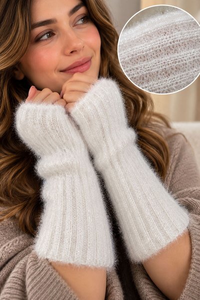 izayq collection Women's Soft Winter Accessory Fingerless Gloves