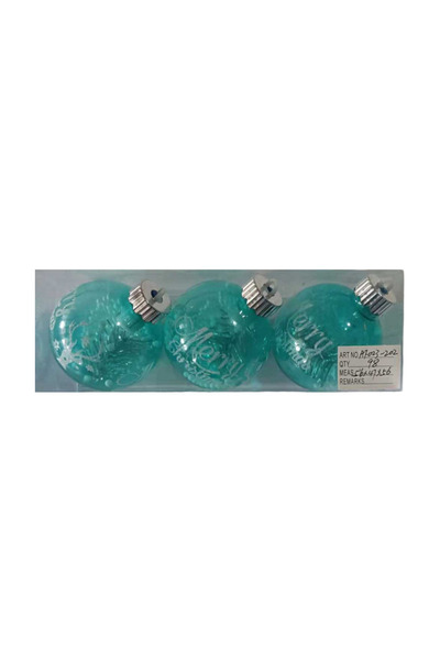 Tradesor Σετ Χριστουγεννιάτικες μπάλες - 8cm - 3pcs - 232020