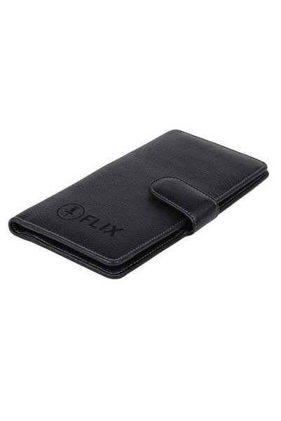 MAXPRINT Torreon - Travel Wallet in Genuine Leather (Anti-microbial), Black