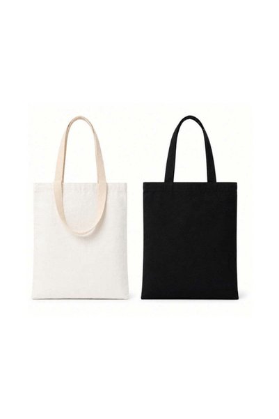 MAXPRINT Carry Tote - Premium Canvas Tote Bag - 39×43cm, White