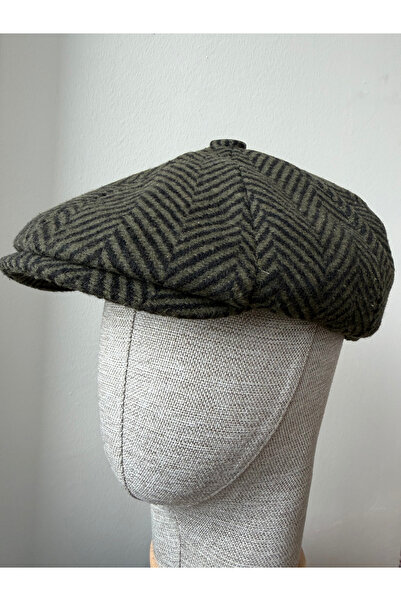 zadenza gold Modern cap draped winter hat peaky blinders hat