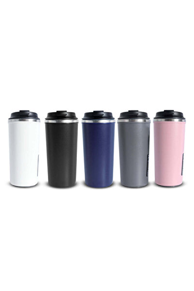 MAXPRINT Tall Suction Mug - 500ml Double Wall Leak-Proof Mug, Gray