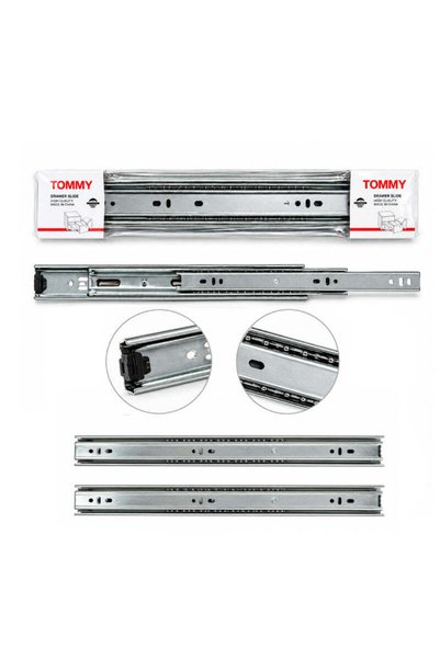 OEM Tommy Τριπλός Οδηγός Συρταριού Τηλεσκοπικός 40cm - Telescopic Drawer Slid...