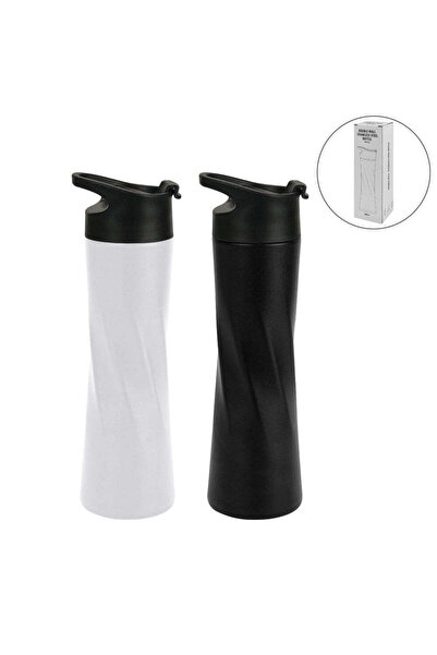 MAXPRINT Double Wall SS Bottles Slim Waist Design 500 ml, White