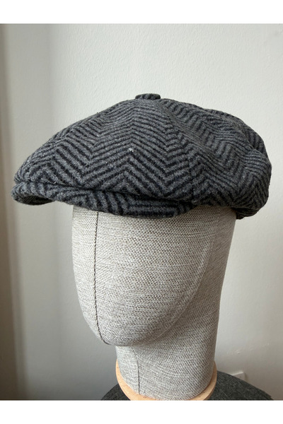 zadenza gold Modern cap draped winter hat peaky blinders hat