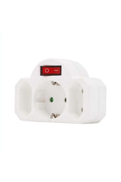 Tradesor Πολύπριζο 3 θέσεων με διακόπτη - ZDB01-2K - 068691