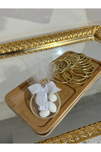 Gold Metal Halka 5cm 20 adet - Düğün Nişan Nikah Hediyeliği