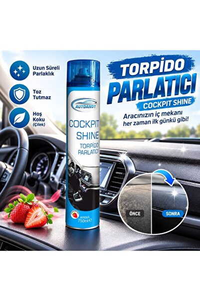 SİLİKONLU TORPİDO PARLATICI 750 ML ''ÇİLEK''
