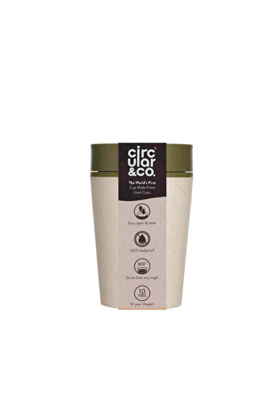 MAXPRINT Circular Cup 8oz Cream & Honest Green