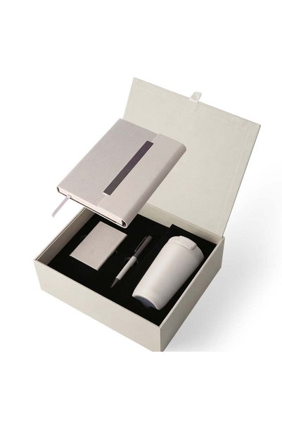 MAXPRINT Cozy Pro - 4 in 1 Corporate Gifting Set, Pearl