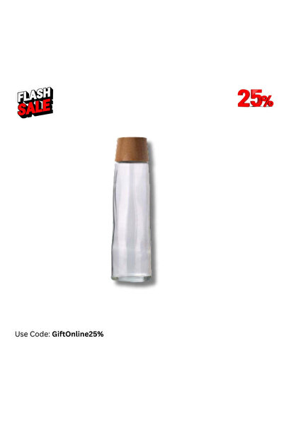 MAXPRINT Calypso Glass - Transparent 750ml with Bamboo Lid