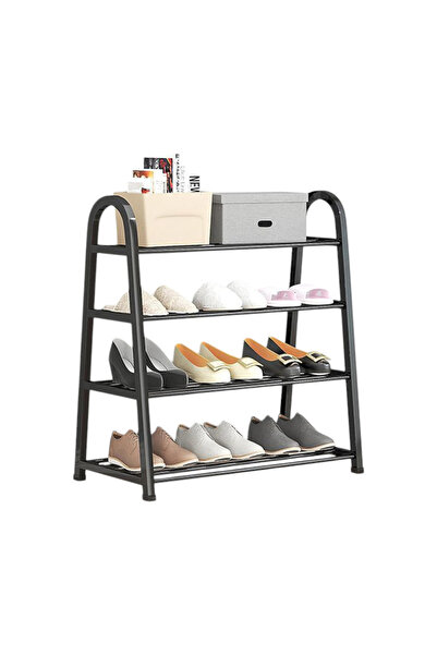 Tradesor Ραφιέρα παπουτσιών 4 επιπέδων - YH8810-4 - 55x63x28cm - 522435 - Black
