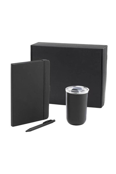 MAXPRINT Heviz - Set of Tumbler, A5 Notebook and Pen - Black