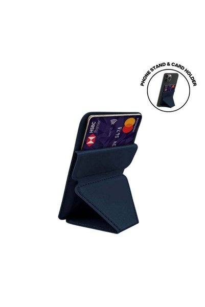 MAXPRINT Odda - Mag Card Holder with Phone Stand - Blue