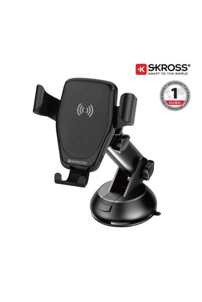 MAXPRINT Car Phone Holder & Wireless Charger - Black