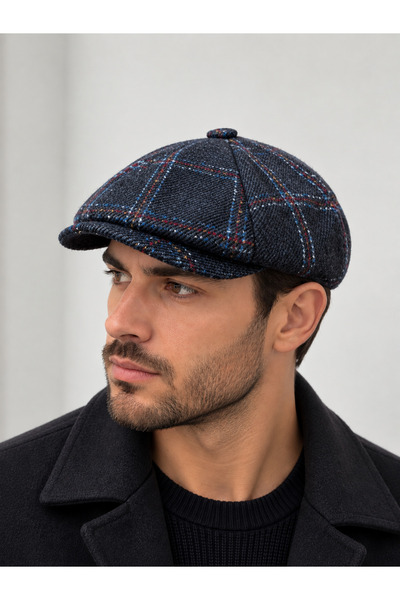 Rupen Kraft Modern cap draped winter hat peaky blinders hat