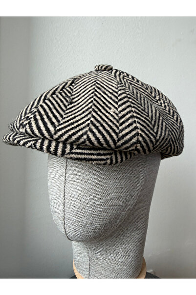 zadenza gold Modern cap draped winter hat peaky blinders hat
