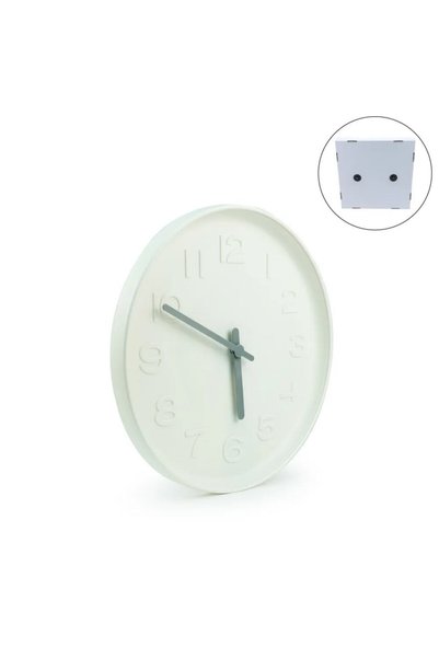 MAXPRINT Round Analog Wall Clock Matte Finish White