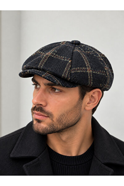 Rupen Kraft Modern cap draped winter hat peaky blinders hat