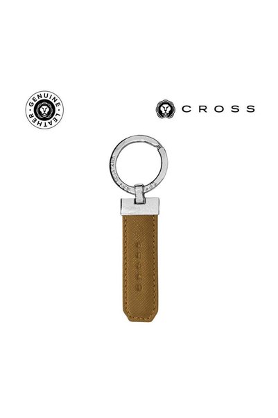 MAXPRINT Leather Key Holder - Mocha