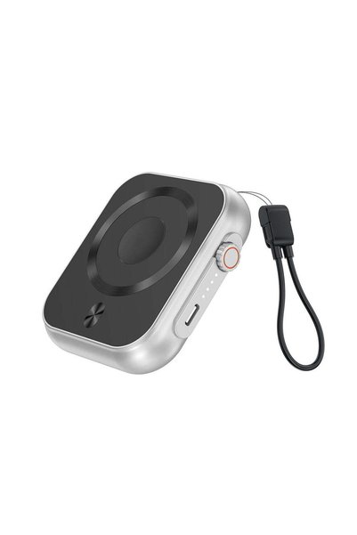 MAXPRINT iPower Pro 5,000mAh Compact Magnetic Wireless Power Bank, 15W Wirele...