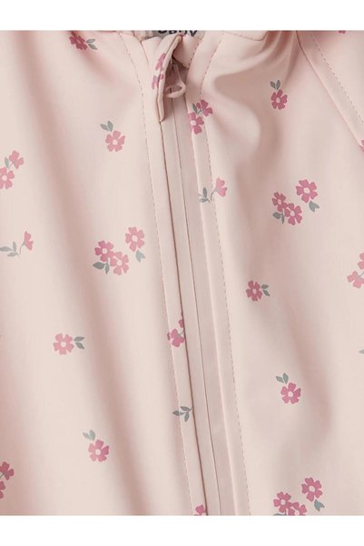 LC Waikiki Floral Water Repellent Baby Girl Astronaut Coat (W6)