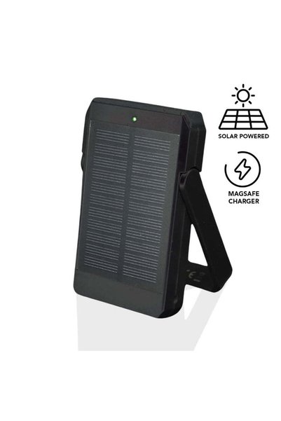 MAXPRINT Freiburg - RCS Recycled Solar Magnetic Powerbank, Black