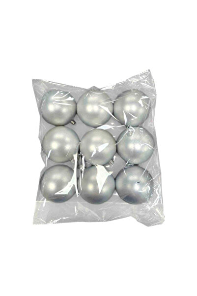 Tradesor Σετ Χριστουγεννιάτικες μπάλες - 9pcs - 205033 - Silver