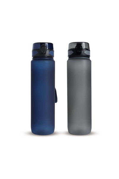 MAXPRINT Biggy Bottle - 1L BPA-Free Water Bottle, Gray