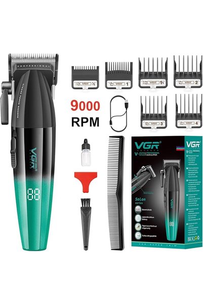 VGR 003 Fresh Fade Hair Clipper, Professional Hair Trimmer, Cord/Cordless Rec...