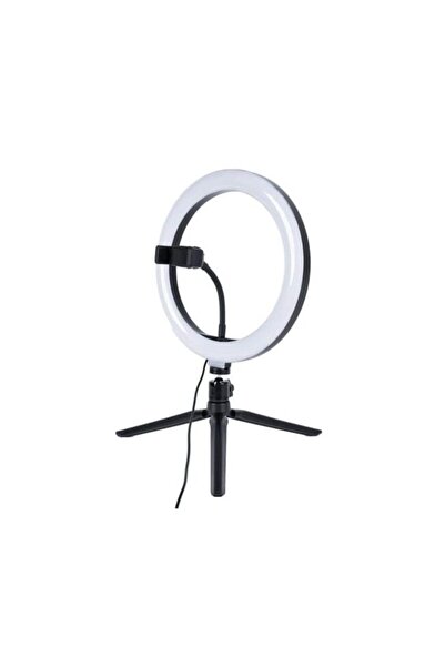 Palmonix Lumină inelară LED rotundă pentru selfie cu trepied, suport pentru t...
