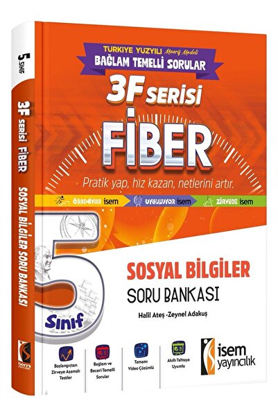 İsem Yayıncılık İsem 5. Sınıf Sosyal Bilgiler Fiber Soru Bankası Güncel Maari...
