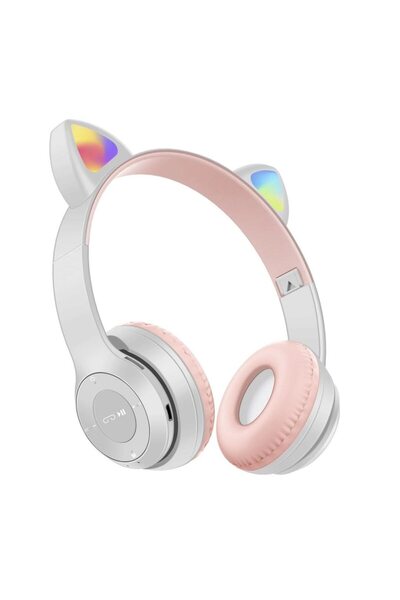 OEM Căști wireless Y47 cu urechi de pisică, pliabile, Bluetooth 5.0, LED-uri ...