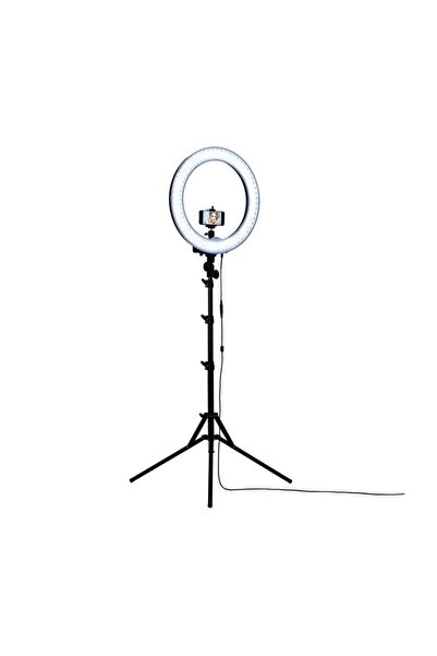 Palmonix Set de lampă LED circulară pentru fotografie sau machiaj, cu trepied...