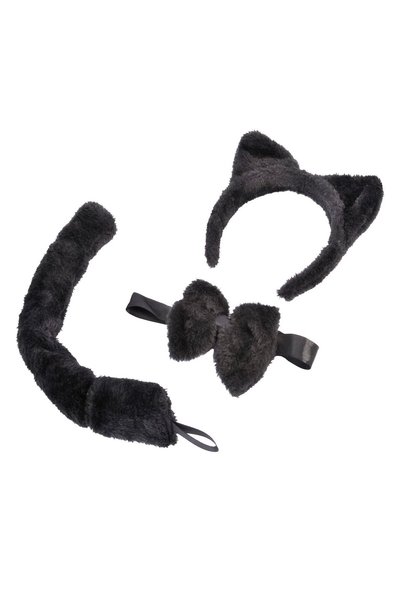 DD SHOP Set accesorii deghizare pisică pentru adulți, sticlă, papion și coadă...