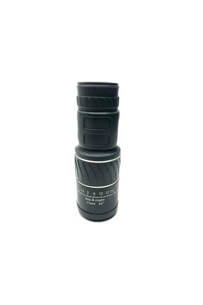 AXC Monocular profesional, mărire 16x, obiectiv 52mm, distanță 1000m, Negru