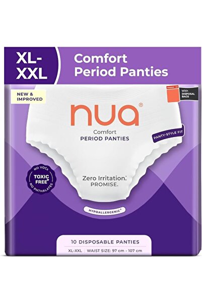 GENERAL Nua 360° Comfort Period Panty, 10 XL - XXL Pants | Leakproof Disposab...