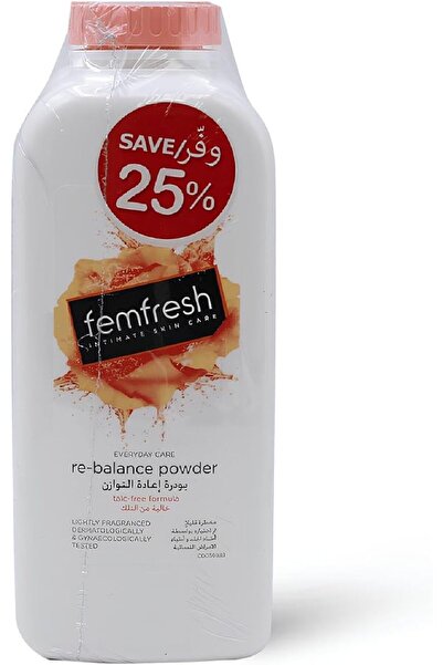 Femfresh عبوة مزدوجة من بودرة معطرة خالية من التلك بوزن 200 جرام