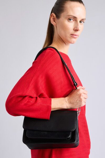 DeFacto Suede Detailed Women's Shoulder Bag with Front Pocket H7221Axns