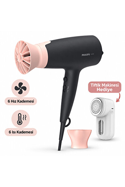 Philips BHD350/06 Saç Kurutma Makinesi Tiftik Makinesi hediye(Onerous)