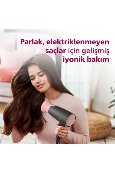 Philips 3000 Serisi Saç Kurutma Makinesi, 2100w, 6 ısı & BHD350/06 Tiftik Makinesi hediye(Onerous)