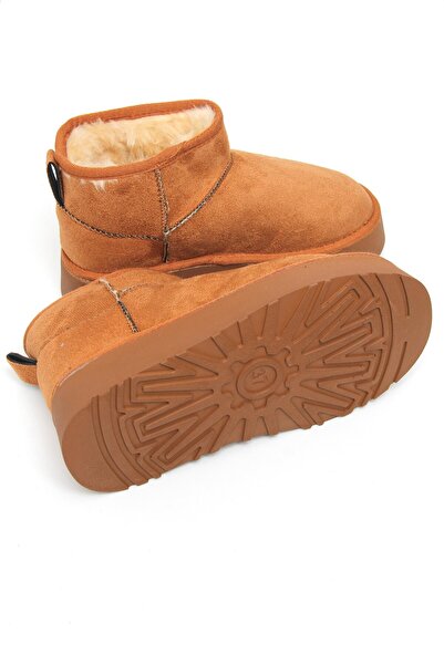Juuuj Tan Suede Textured Soft Comfortable Simple Design Warm Daily Boots with...