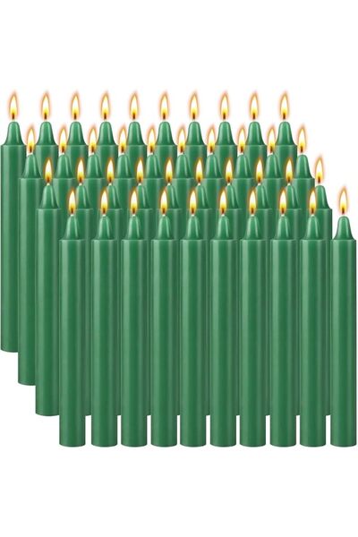 THE WHITE SHOP Mini Candles 40 Pack 4 Inch Blue Taper Candle