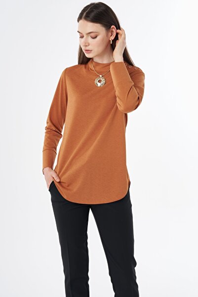 Kayra Button Detailed Blouse Orange