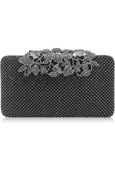 GENERAL Women Flower Glitter Clutch evening handbag (pack of 1)