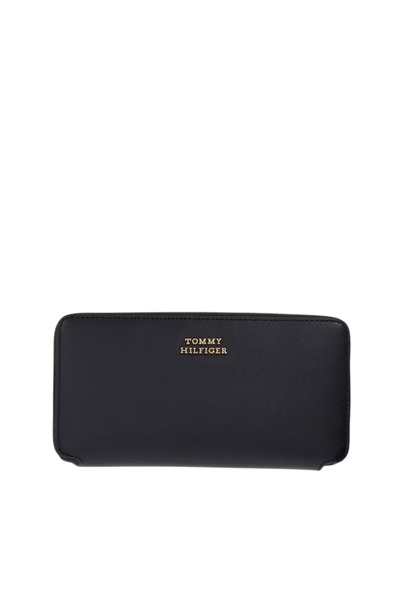 Tommy Hilfiger Γυναικείο Δερμάτινο Πορτοφόλι Μαύρο AW0AW18941-BDS