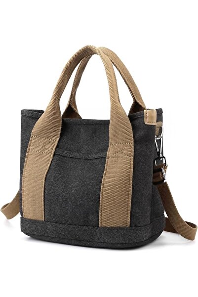 GENERAL Small Tote Bag with Zipper Tote Bag for Women Canvas Crossbody Bag Sh...